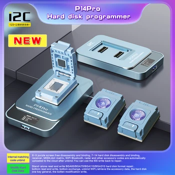 I2C P14PRO Cutie BGA110/BGA70 PCIE NAND Programator pentru iPhone 4-13 promax Hard Disk DFU Onekey Citit Scrie Despachetați WiFi Non-Remova