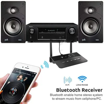 80M Bluetooth 5.0 RCA Receptor Transmițător CSR Aptx LL HD AAC SBC 3.5 mm Aux Audio Wireless Adaptor de Muzică Pentru TV, PC-uri Auto pentru Căști