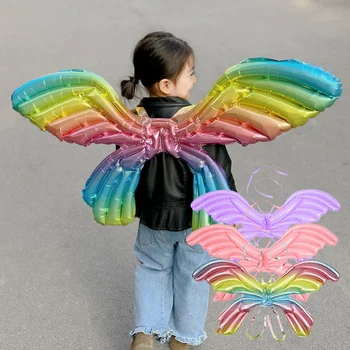 1/2 buc Aripă de Fluture Folie de Aluminiu Balon Jucării pentru Copii de Activități în aer liber Prop Fetele Petrecere de Ziua Decor Balon Gonflabil