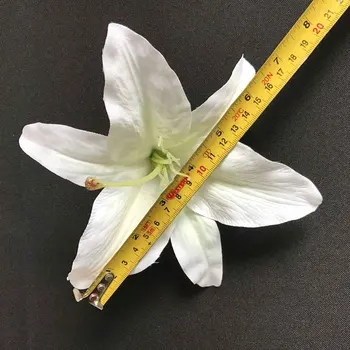 50pcs/lot 15 cm Alb-Roz Lily Artificiale Capete de Flori Pentru DIY Nunta de Decorare Perete Evenimente Aniversare Petrecere Decor