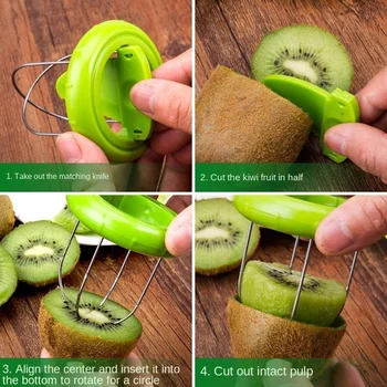 Kiwi Curățător De Legume Și Fructe, Instrumente Creative Bucătărie Japoneză Gadget Kiwi Coaja De Segmentare Felie De Fructe Peeling Artefact