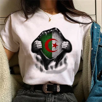 Algeria tricouri femei grafic amuzant Tee fata manga Japonez harajuku îmbrăcăminte