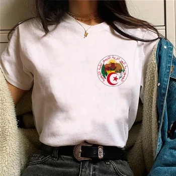 Algeria tricouri femei grafic amuzant Tee fata manga Japonez harajuku îmbrăcăminte