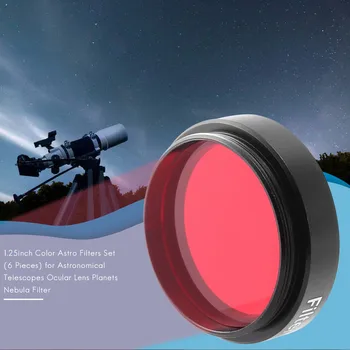 1.25 inch Culoare Astro Filtre Set (6 Bucati) pentru Telescoape Astronomice Ocular Obiectiv Planete, Nebuloase Filtru SkyGlow