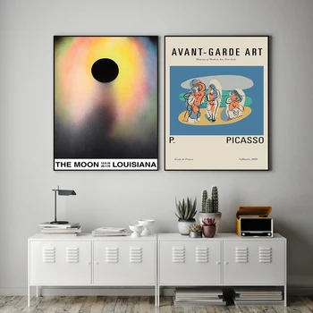 Galerie De Perete Decor Acasă Panza Poster Picasso, Matisse Print Tablou Retro Imagini Abstracte Pentru A Trai Pat Cameră Decor Unic