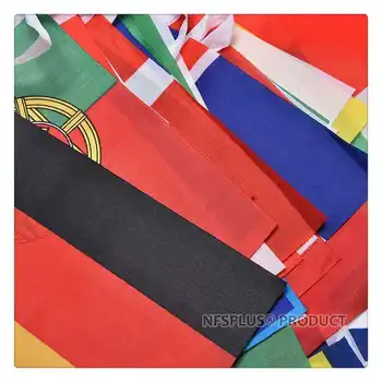 100 de Țări Steaguri Naționale Mic 14x21cm Agățat String 20 statele UNITE ale americii marea BRITANIE Steaguri UE Pentru Acasă Biroul de Partid Magazin Decor de Sărbătoare