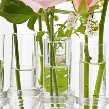 Transparent Vaza De Sticla Moderne Desktop Aranjament Floral Ornament Pentru Casa Dormitor
