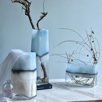 Lumina De Lux, Vase De Sticlă, Decorațiuni Interioare Living Plante Hidroponice Flowerware Neregulate Vaze Mici Ornamente
