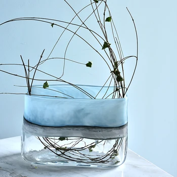Lumina De Lux, Vase De Sticlă, Decorațiuni Interioare Living Plante Hidroponice Flowerware Neregulate Vaze Mici Ornamente