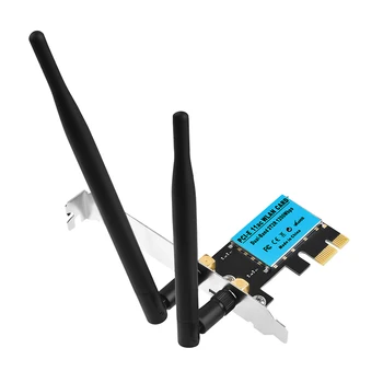PCI-E placa de Retea Wireless 1200Mbps Wireless Adaptor wireless 2.4 GHz/5GHz Largă Acoperire cu 25dbi Antena pentru Desktop PC