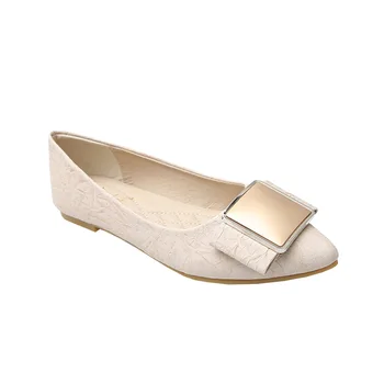 Catarama de Metal de caise subliniat toe flats superficial casual femei pantofi slip confortabil pe un doamnelor mocasini din piele moale mocasini femme 2020