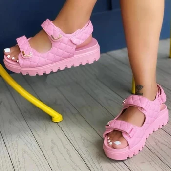 2022 Noua Moda Femei Sandale Platforma Confort Vara Deschis Deget De La Picior În Aer Liber, Sporturi De Plaja Înălțime Crește Plus Dimensiune Pantofi
