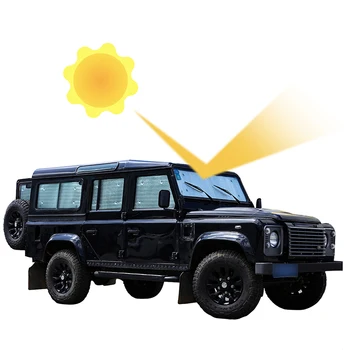 10 Buc Parasolar Auto pentru Land rover Defender 2004-2022 Auto Parbriz Plin Geam de Protectie solara Umbrelă de soare Accesorii