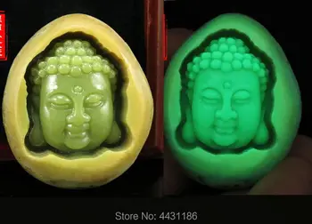Naturale, Minereu de Noapte luminoasă strălucire de Piatră prețioasă Noapte Luminos Mână-Sculptate Budismul Cap Pandantiv Amuleta Decor Acasă Meserii
