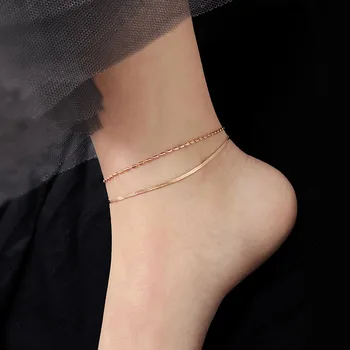 Vara Nou Dublu Șarpe Os Orez Oțel Titan Placat cu Aur de 18k Brățară Accesorii Femei