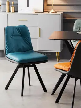 Nordic acasă restaurant sac moale scaun de luat masa machiaj spătarul unghii scaun minimalist modern hotel de negociere scaun de piele