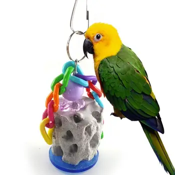 Păsări Papagal Piatră De Rectificat Guma De Jucărie Gura Molari Piatra Jucării Suspendate Șir Papagal Cușcă Papagal Papagalul Jucărie Minerale