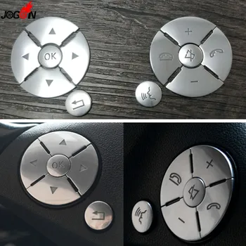 Masina Interior Volan Comutator Buton Trim Acoperire Autocolant Pentru Mercedes-Benz C E S Class W204 W212 W221 GLK X204 C200 C250