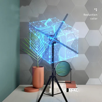 3D Proiector holograma Fan 65cm cu control Wifi pentru a transmite imagine și Video de afișare Comerciale ventilador holografico led