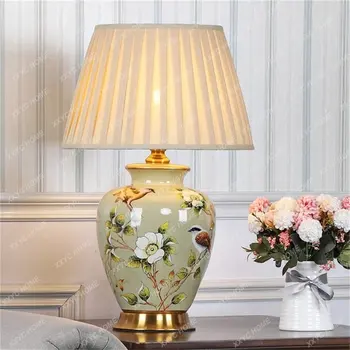 Ceramica de Masă Lampă de Birou de Lux de Lumină cu LED-uri Moderne Model de Design Pentru Casa Dormitor Camera de zi