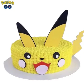 Pikachu Pokemon DIY Set Atasan Cupcake Ulang Tahun Topper Kue Ulang Tahun Pikachu Bayi Hadiah Dekorasi Kue Pesta Ulang Tahun