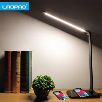 LAOPAO 52PCS LED Lampa de Birou 5 Culoare fără Trepte Reglabile Touch USB Exigibilă Lectură Eye-protect cu temporizator lampă de Masă Lumină de Noapte