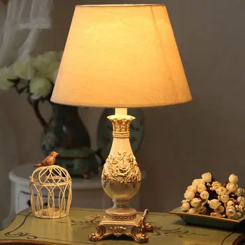 Retro lampa de birou dormitor creative romantice cald moderne, sala de nunta stil European și American decorative lampă de noptieră