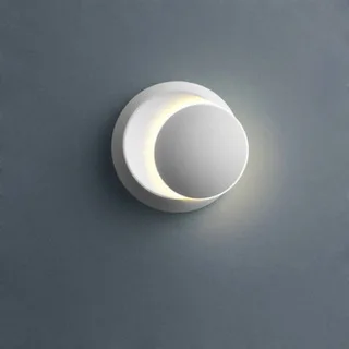 Simplu, Modern, Creativ Lampa de pe Noptiera Dormitor Lumină Ambientală Living Scări Culoar LED Rotund Crescent Perete Lampa cu Lumina de Noapte