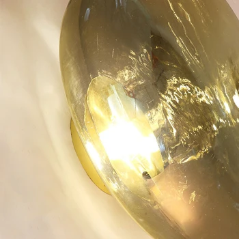 Nordic Minimalist Sticlă de Lampă de Perete Creative Decor de Perete Suport Iluminat pentru Villa Cafe Coridor, Culoar Dormitor Noptieră Lumini de Perete